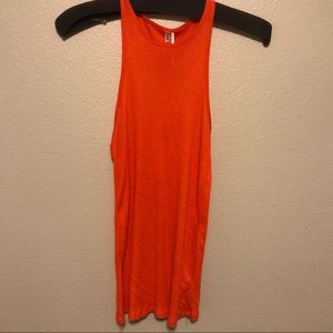 Ribbed high neck tank